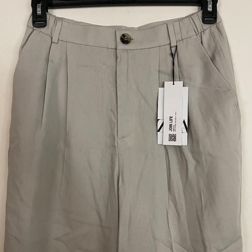 Zara Textured Ankle Pants M - Picture 8 of 13